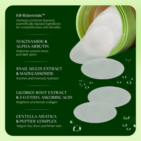Jiyu Korean Skincare Toner Pads - 100 ct.