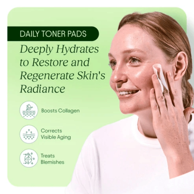 Jiyu Korean Skincare Toner Pads - 100 ct.